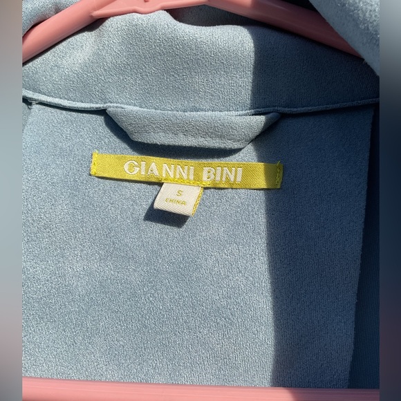 Gianni Bini Faux Suede Belted Jacket Zipper Sleeves NWOT Med Size S - Picture 2 of 12